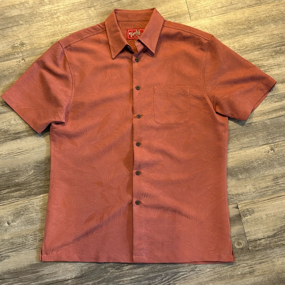 Woody's Retro Lounge Hawaiian Rust Short Sleeve